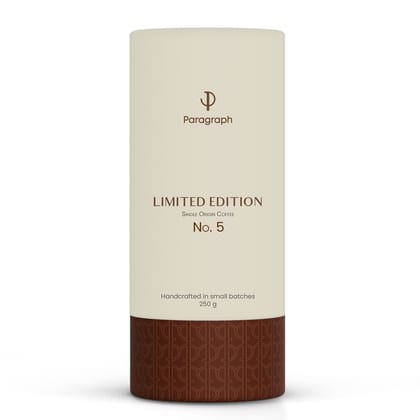 Paragraph Limited Edition No. 5 100% Arabica,Coastal Monsoon, Vienna roast(Medium Roast) Ground Coffee, South Indian Filter Coffee Powder, 250g