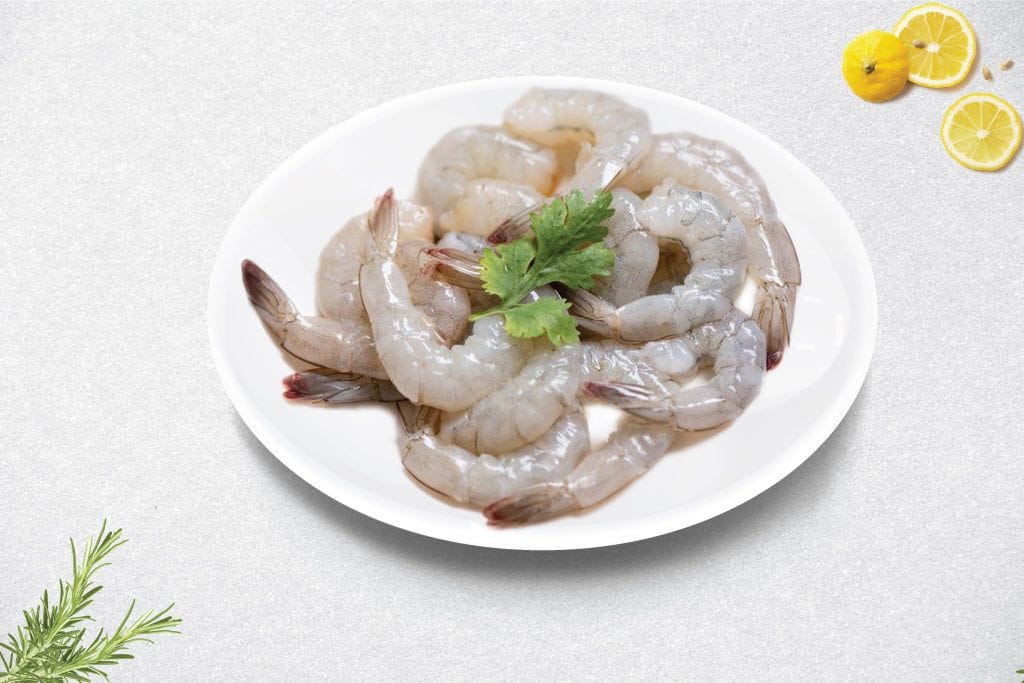 Large Prawns Cleaned & Deveined, No Tail
