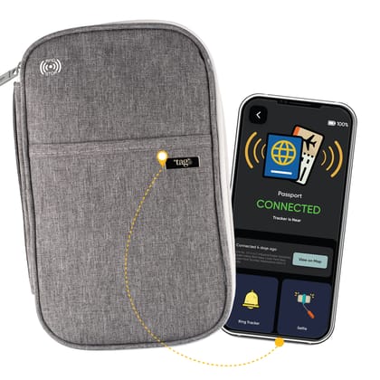 tag8 Dolphin Smart Passport Case (Grey)