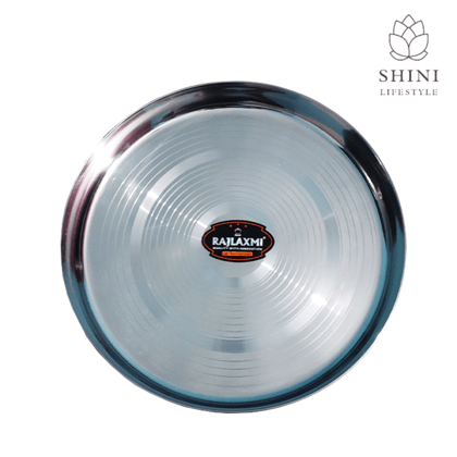 SHINI LIFESTYLE PLATE THALI Dinner Plate, steel plate, laser design 1 pc SHINI LIFESTYLE PLATE THALI Dinner Plate, steel plate, laser design 1 pc