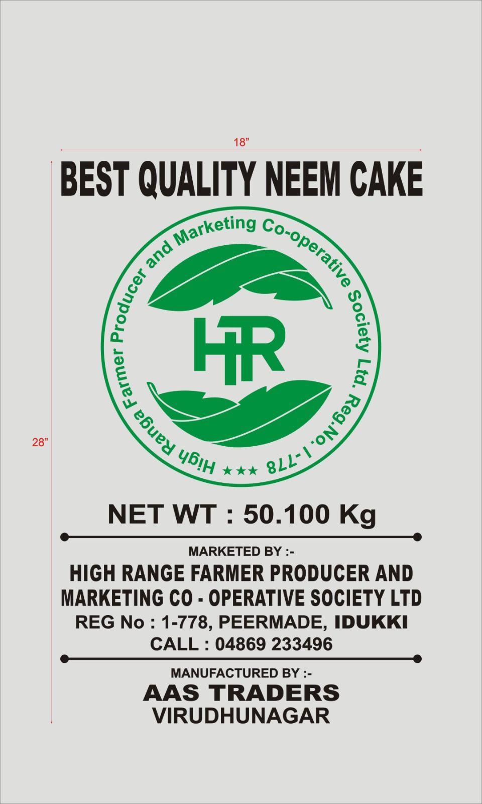 Best Quality Neem Cake - 50kg