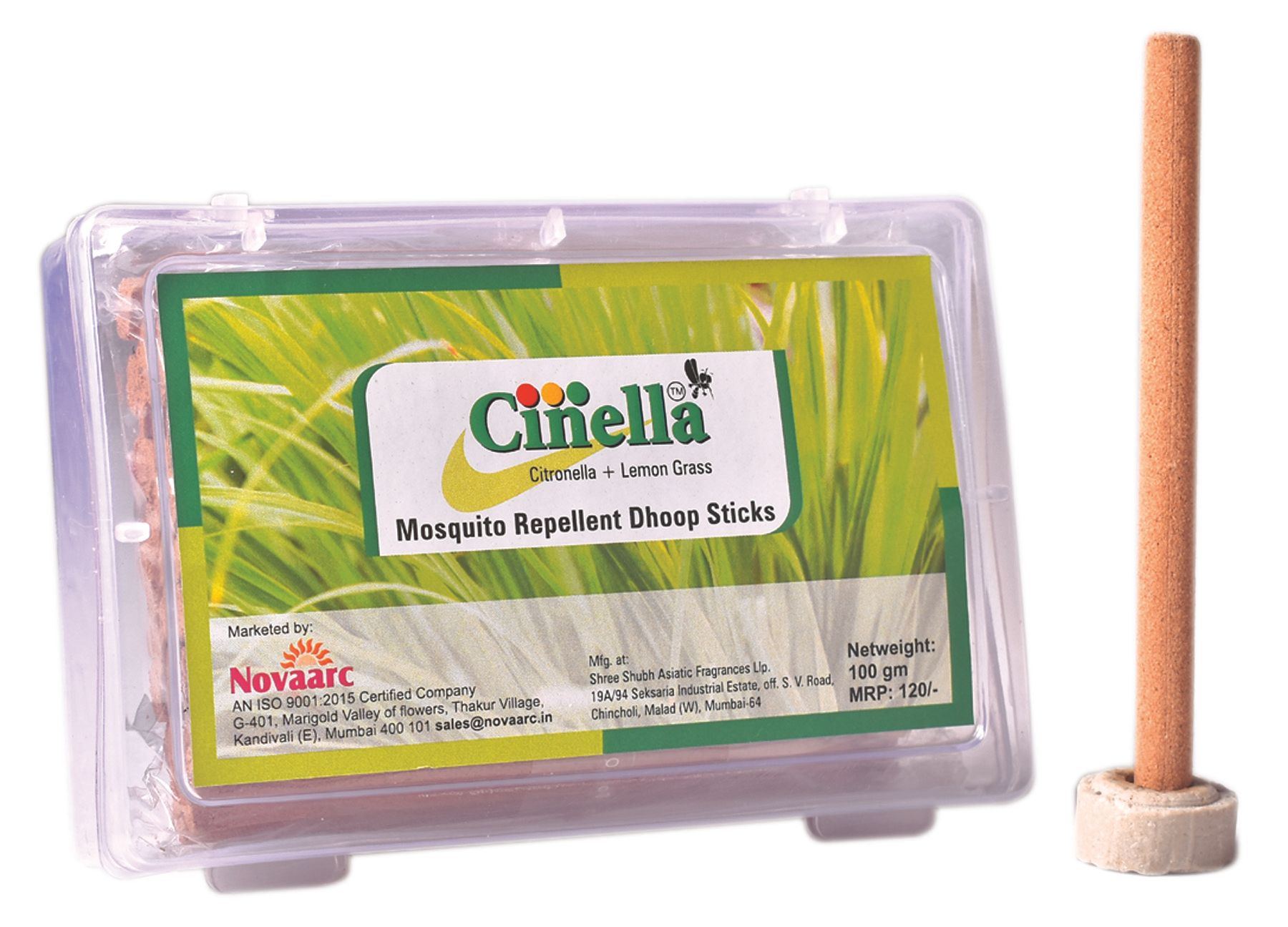 Cinella Herbal Mosquito Repellent Dhoop Sticks For Indoor & Outdoor