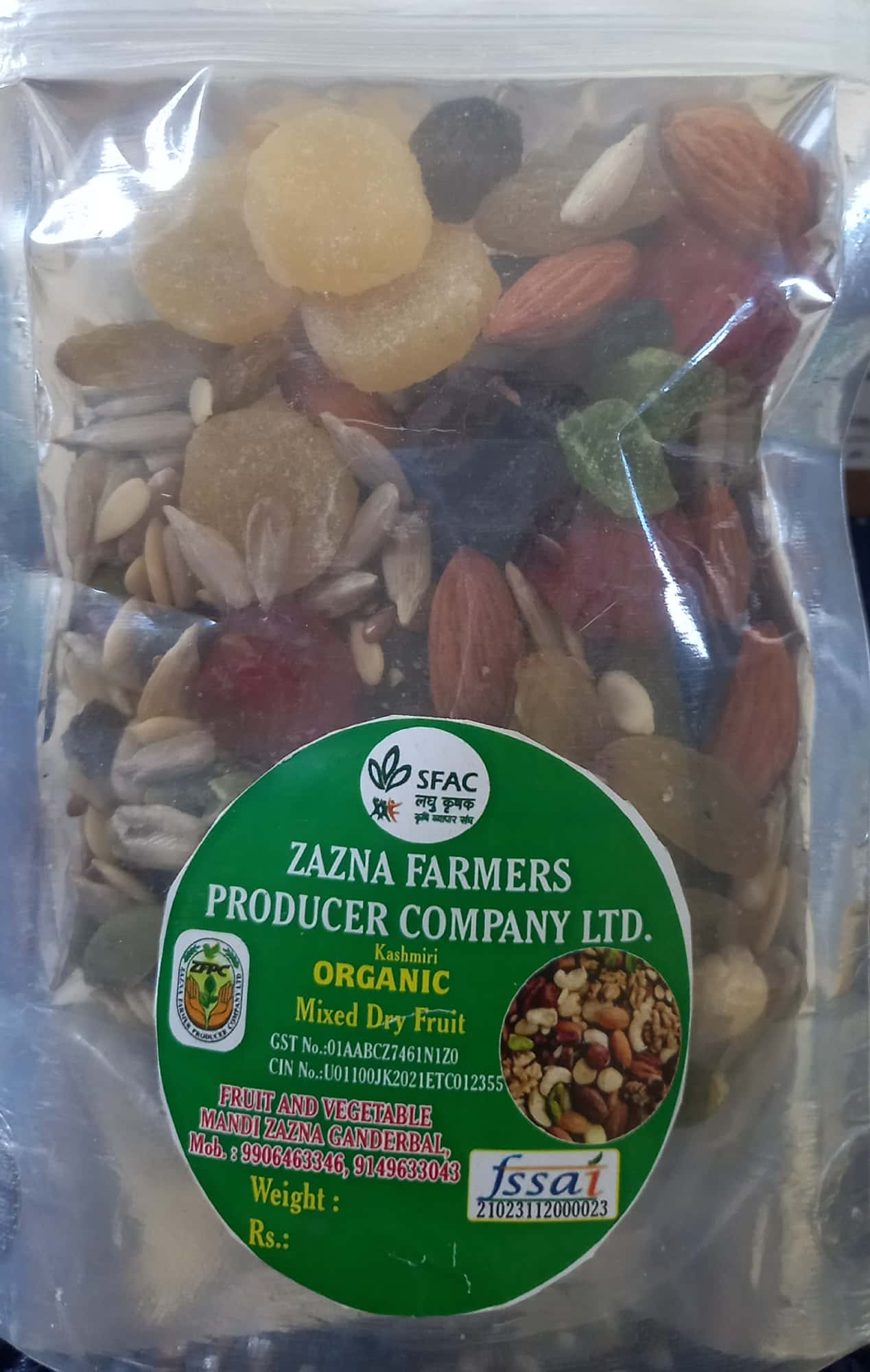 MIXED DRY FRUIT 250 GM