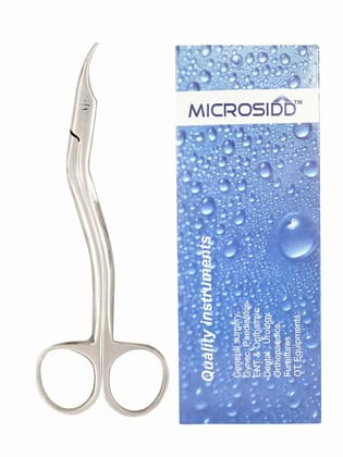 Suture Cutting Scissor 6 inches Curved And Angled Dissecting Scissors  (Sharp/Sharp Blades)