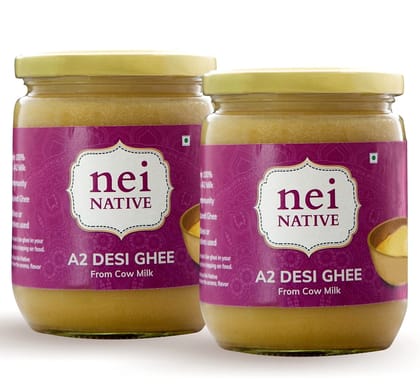 NeiNative A2 Desi Ghee 1kg - A2 Desi Cow Ghee 1 Litre - Bilona Ghee - (500ml x 2 Packs) Artisanal & Home Made Desi Cultured Ghee - A2 Milk Bilona Method NeiNative A2 Desi Ghee 1kg - A2 Desi Cow Ghee 1 Litre - Bilona Ghee - (500ml x 2 Packs) Artisanal & Home Made Desi Cultured Ghee - A2 Milk Bilona Method
