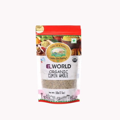ELWORLD AGRO & ORGANIC FOOD PRODUCTS Cumin Whole/Jeera Seed 100 Gram (Pack of 4)