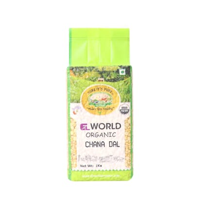 ELWORLD AGRO & ORGANIC FOOD PRODUCTS Chana Dal - 1kg (Pack of 3)