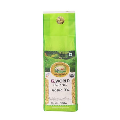 Elworld Agro & Organic Food Products Toor Dal/Arhar Dal Unpolished Premium 500gm (Pack of 5) Elworld Agro & Organic Food Products Toor Dal/Arhar Dal Unpolished Premium 500gm (Pack of 5)