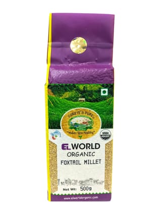 Elworld Agro & Organic Food Products Foxtail Millet Premuim Superfood Rich in Calcium 5kg (500g Each) Elworld Agro & Organic Food Products Foxtail Millet Premuim Superfood Rich in Calcium 5kg (500g Each)