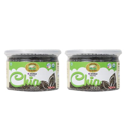 ELWORLD AGRO & ORGANIC FOOD PRODUCTS Chia Seeds 160 Gram (Pack Of 2) ELWORLD AGRO & ORGANIC FOOD PRODUCTS Chia Seeds 160 Gram (Pack Of 2)
