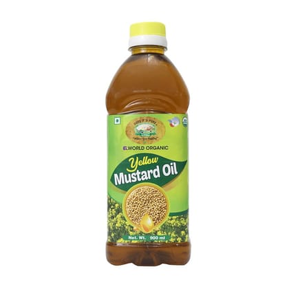 Elworld Agro & Organic Food Products Yellow Mustard Oil (Kachi Ghani) Cold Pressed- 900 ML Elworld Agro & Organic Food Products Yellow Mustard Oil (Kachi Ghani) Cold Pressed- 900 ML