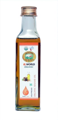 ELWORLD AGRO & ORGANIC FOOD PRODUCTS Sesame Oil 200ml (Pack of 3) ELWORLD AGRO & ORGANIC FOOD PRODUCTS Sesame Oil 200ml (Pack of 3)