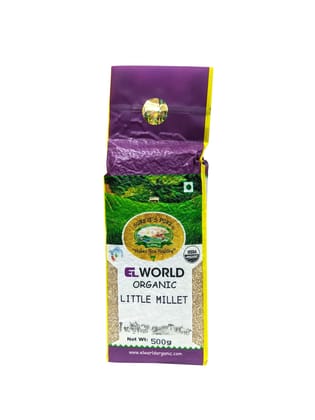 Elworld Agro & Organic Food Products Little Millet low GI 500g (Pack of 10), 5kg Elworld Agro & Organic Food Products Little Millet low GI 500g (Pack of 10), 5kg