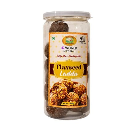 ELworld Agro & Organic Food Products Flaxseed Ladoo 500 GM ELworld Agro & Organic Food Products Flaxseed Ladoo 500 GM