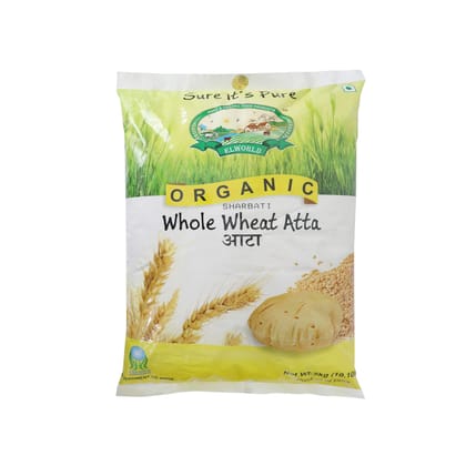 ELWORLD AGRO & ORGANIC FOOD PRODUCTS Sharbati Whole Wheat Chakki Atta/Flour Fresh, 5 Kg ELWORLD AGRO & ORGANIC FOOD PRODUCTS Sharbati Whole Wheat Chakki Atta/Flour Fresh, 5 Kg