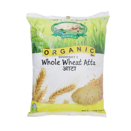 ELWORLD AGRO & ORGANIC FOOD PRODUCTS Sharbati Whole Wheat Chakki Atta/Flour Fresh, 10 Kg ELWORLD AGRO & ORGANIC FOOD PRODUCTS Sharbati Whole Wheat Chakki Atta/Flour Fresh, 10 Kg