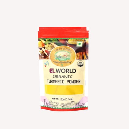 ELWORLD AGRO & ORGANIC FOOD PRODUCTS Turmeric/Haldi Powder 1Kg (100 G Pack of 10) ELWORLD AGRO & ORGANIC FOOD PRODUCTS Turmeric/Haldi Powder 1Kg (100 G Pack of 10)