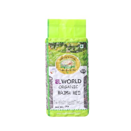 Elworld Agro & Organic Food Products Rajma (Red Kidney Beans), 1kg (Pack of 2)
