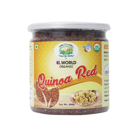 ELWORLD AGRO & ORGANIC FOOD PRODUCTS Gluten-free Red Quinoa Seed- 350 g ELWORLD AGRO & ORGANIC FOOD PRODUCTS Gluten-free Red Quinoa Seed- 350 g