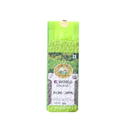 Elworld Agro & Organic Food Products Rajma Jammu/Kidney Beans 500g (Pack of 4)