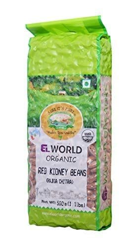 ELWORLD AGRO & ORGANIC FOOD PRODUCTS White Kidney Beans (Rajma Chitra)- 500G (Pack of 4)