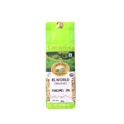 Elworld Agro & Organic Food Products Panchmel/Mix Dal - 500G (Pack of 3)