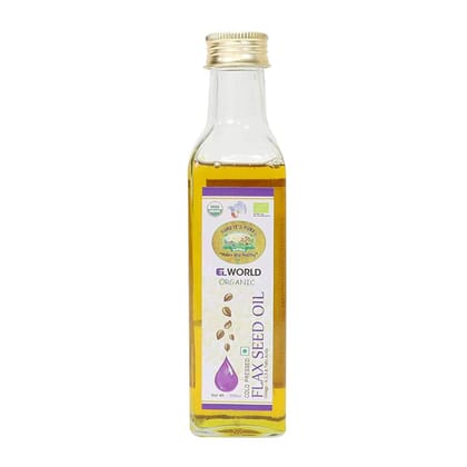 ELWORLD AGRO & ORGANIC FOOD PRODUCTS Flaxseed (Alsi/Teesi) Oil- 200ml (Pack of 3) ELWORLD AGRO & ORGANIC FOOD PRODUCTS Flaxseed (Alsi/Teesi) Oil- 200ml (Pack of 3)