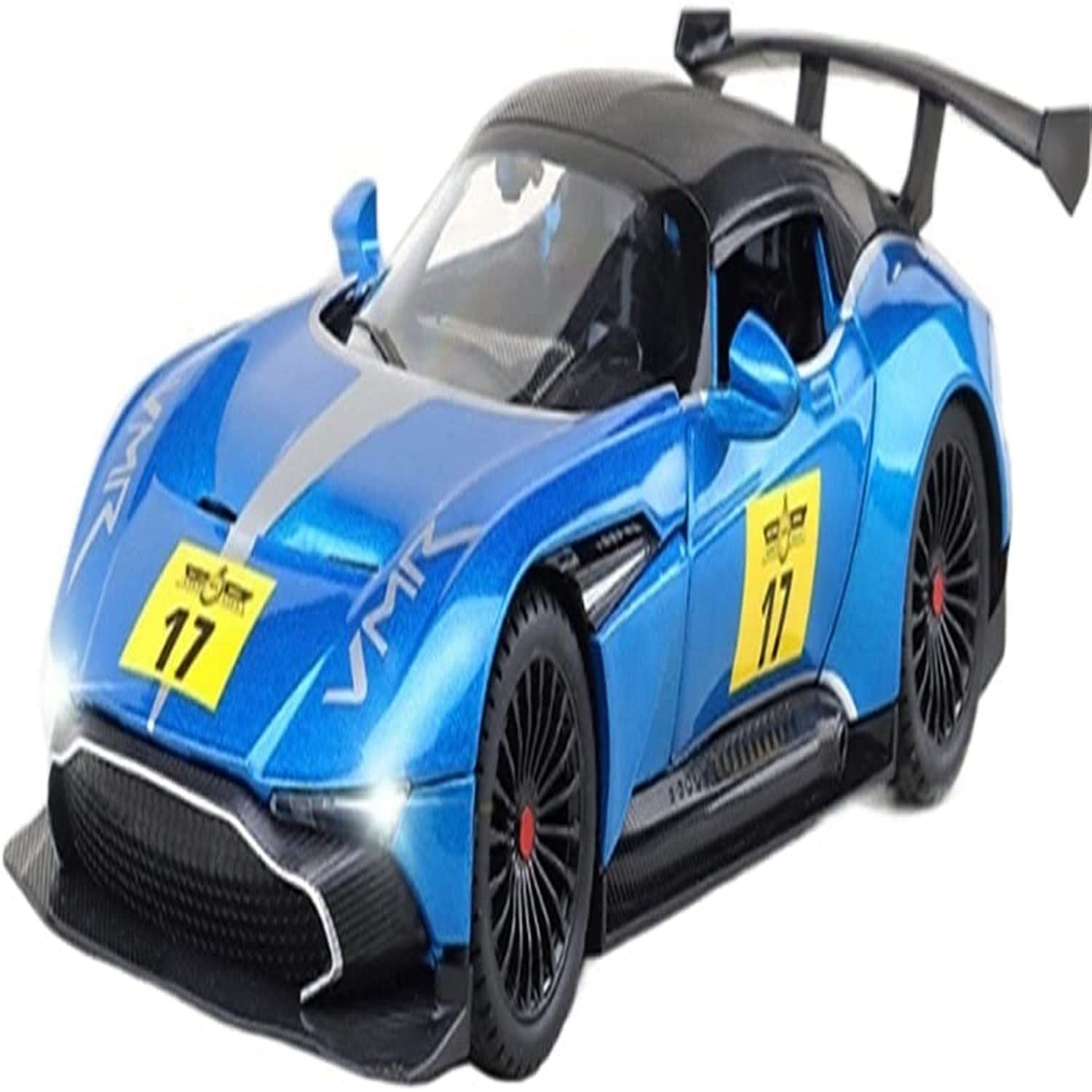 KTRS ENTERPRISE Aston Martin 1:22 Die-Cast Metal Car with Sport car Openable Doors Light and Sound,Pull Back Function Indoor Outdoor Toy Kids (Multicolor) (New Version)