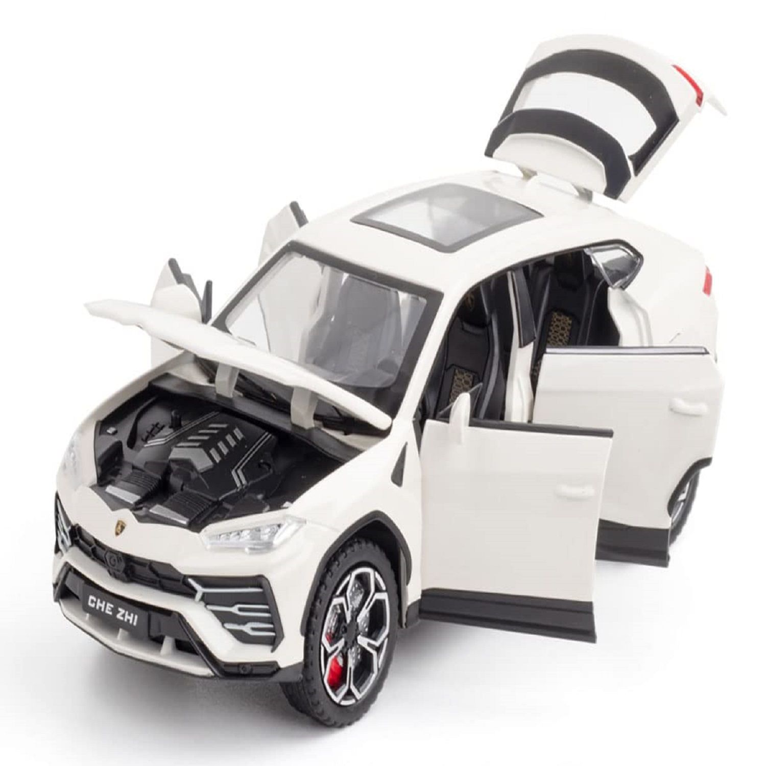 KTRS ENTERPRISE Lambo Urus Toy Cars Boys Big Off-Road SUV Model Car 1:24 Diecast Metal Car Toys with Light and Sound Pull Back Toy Vehicles for Year Old Kids