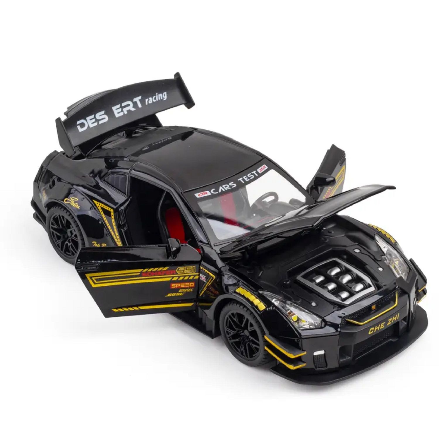 1:24 For Nissan GTR R35 Sports Car Alloy Model Car Kids Toys Car Diecasts Toy Vehicles Toy Cars Strong Pull-back Sound