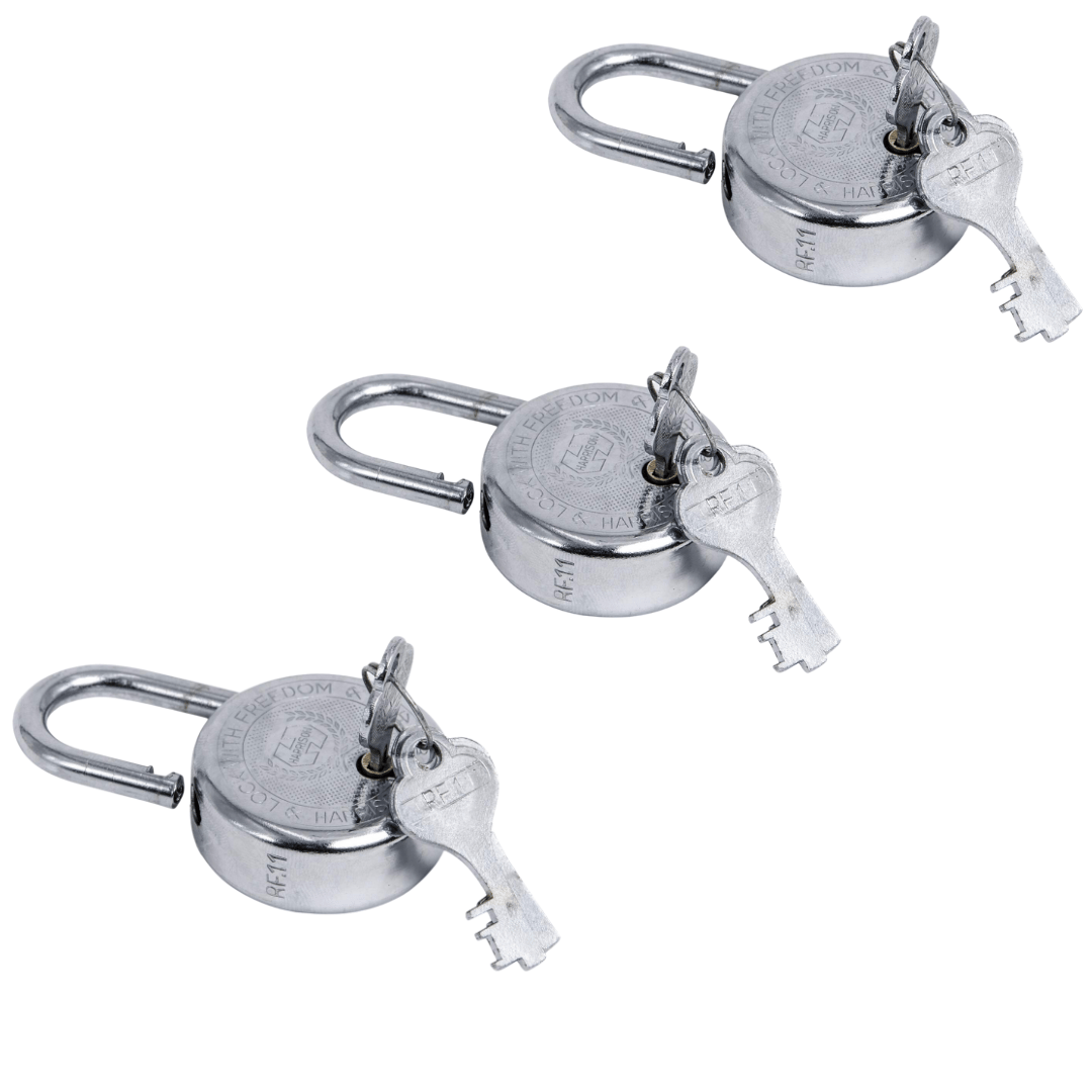 SHINI LIFESTYLE Keys Door Lock | Tala Chabhi | Key Pad Lock (dia- 40mm, 3pc)