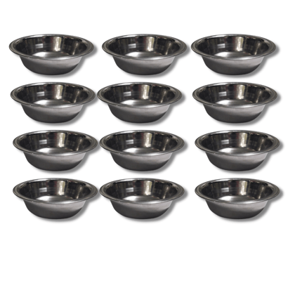 SHINI LIFESTYLE Katori, Vegetable Bowl, Dal Chawal Bowl, Katora, Stainless Steel Soup Bowl (Silver, Pack of 12) SHINI LIFESTYLE Katori, Vegetable Bowl, Dal Chawal Bowl, Katora, Stainless Steel Soup Bowl (Silver, Pack of 12)