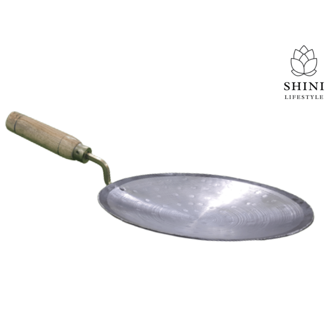 SHINI LIFESTYLE Roti/Chapati tawa Iron/loha/lokhand with Wooden Handle Tawa 25 cm diameter Tawa 25 cm diameter