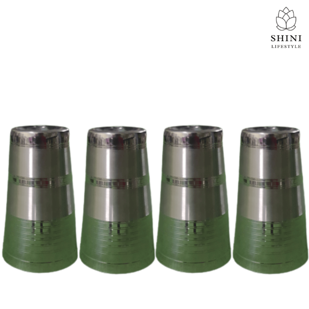 SHINI LIFESTYLE (Pack of 4) LASSI GLASS, JAMBO RBT PRIYA Glass Set Water/Juice Glass