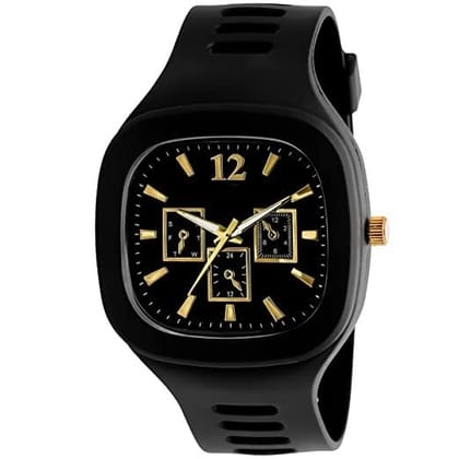 MTSH Square Multi DIAL Analog Silicon Strap ADDI Stylish Designer Analog Watch - for Boys (Black) MTSH Square Multi DIAL Analog Silicon Strap ADDI Stylish Designer Analog Watch - for Boys (Black)