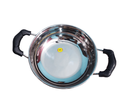 SHINI LIFESTYLE TRIPLY Induction Base Stainless Steel KADHAI, 2.5L Kadhai 23 cm diameter 2.5 L capacity (induction bottom)