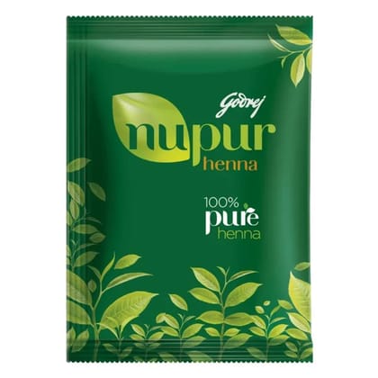 Godrej Nupur 100% Pure Henna Powder for Hair Colour (Mehandi) | for Hair, Hands & Feet (150g)
