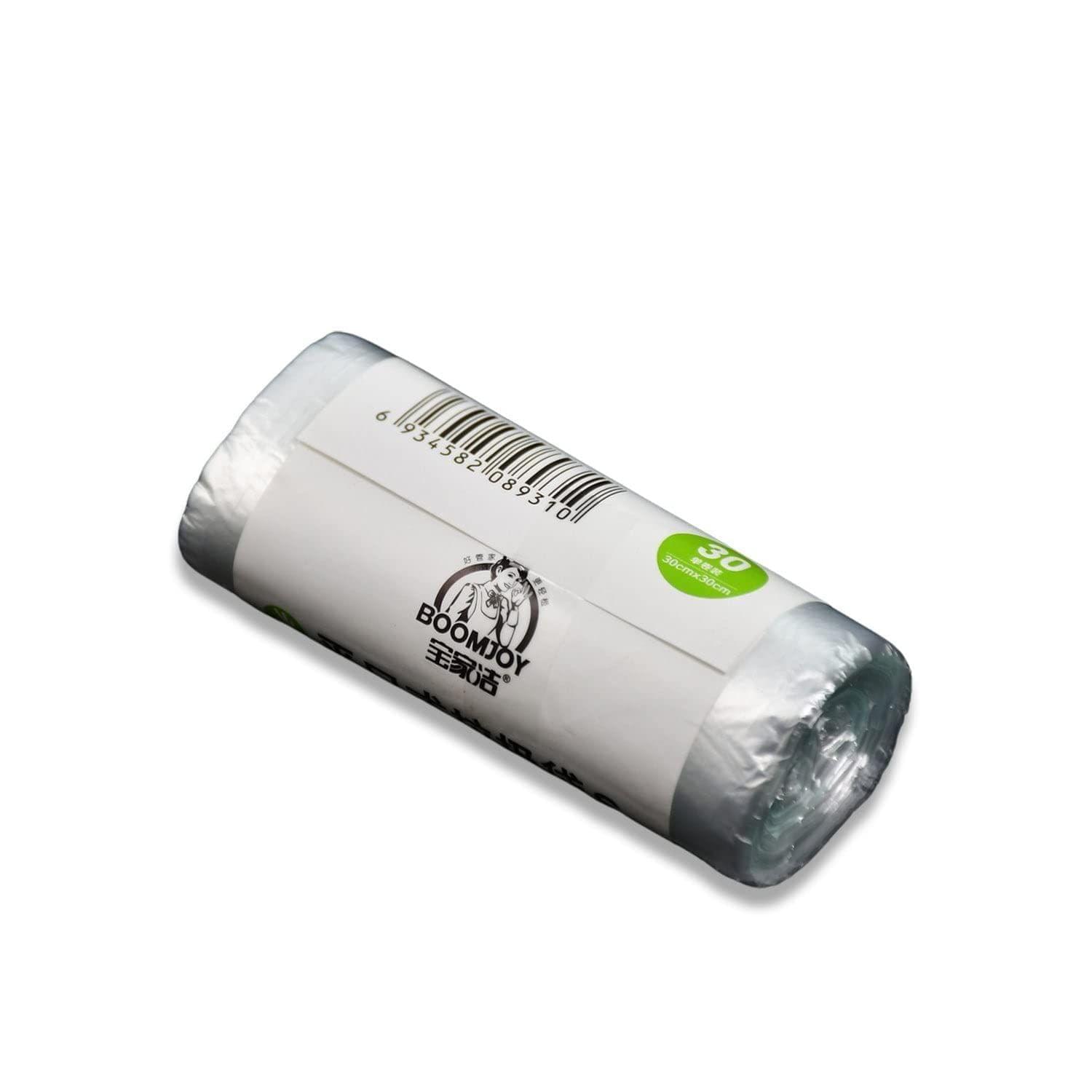 Store4hope White 1Roll Garbage Bags/Dustbin Bags/Trash Bags 30x30cm
