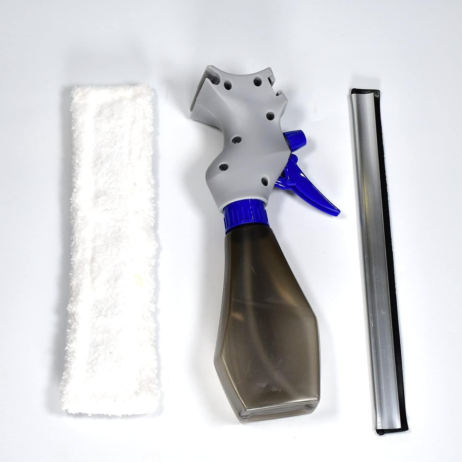 Store4hope Plastic Easy Glass Cleaner 3 in 1 Spray Type Cleaning Brush, Pack of 1