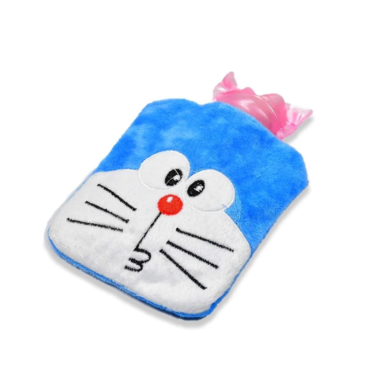 Store4hope Doremon small Hot Water Bag with Cover for Pain Relief, Neck, Shoulder Pain and Hand, Feet Warmer, Menstrual Cramps.