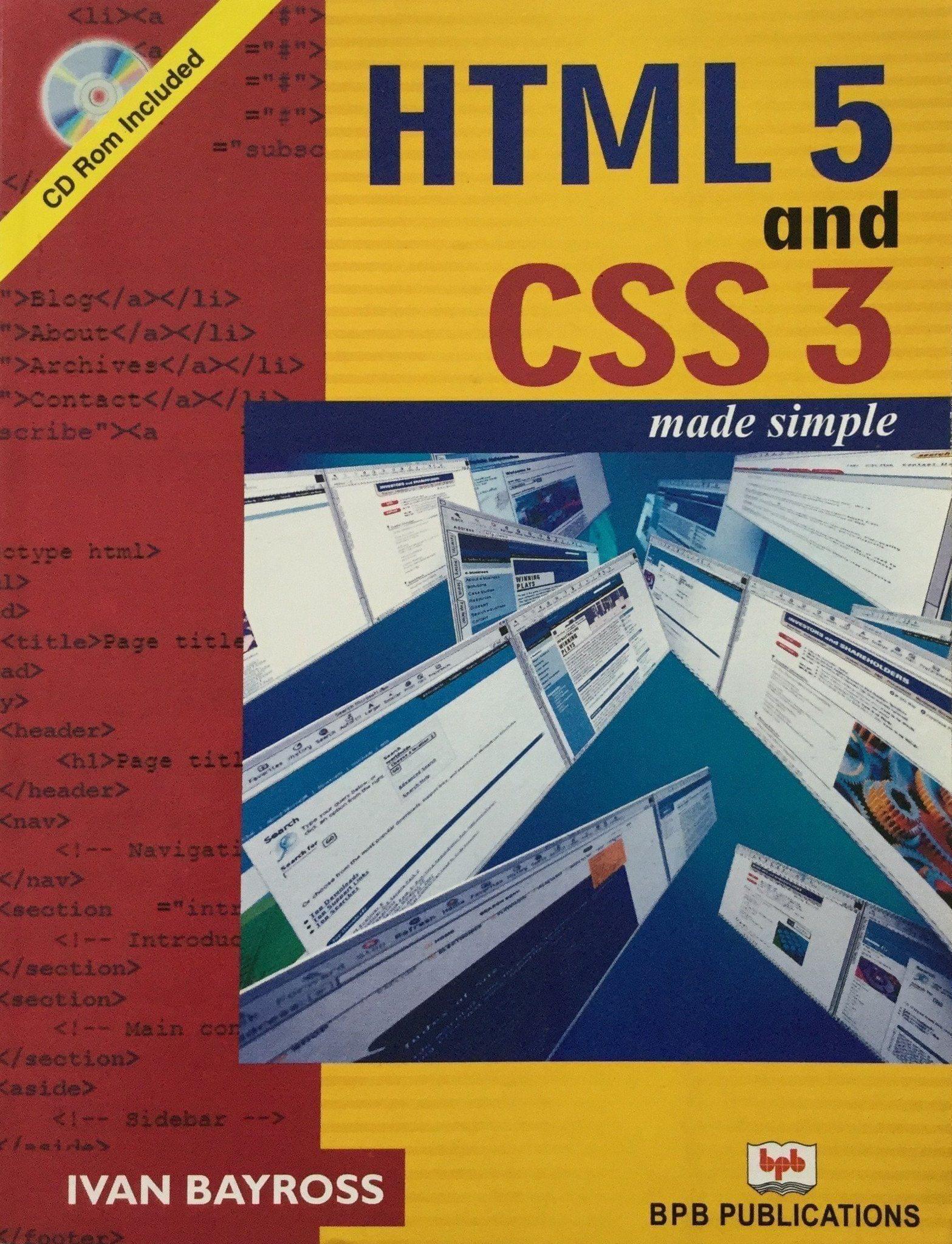 HTML 5 & CSS Made Simple [Paperback] Ivan Bayross