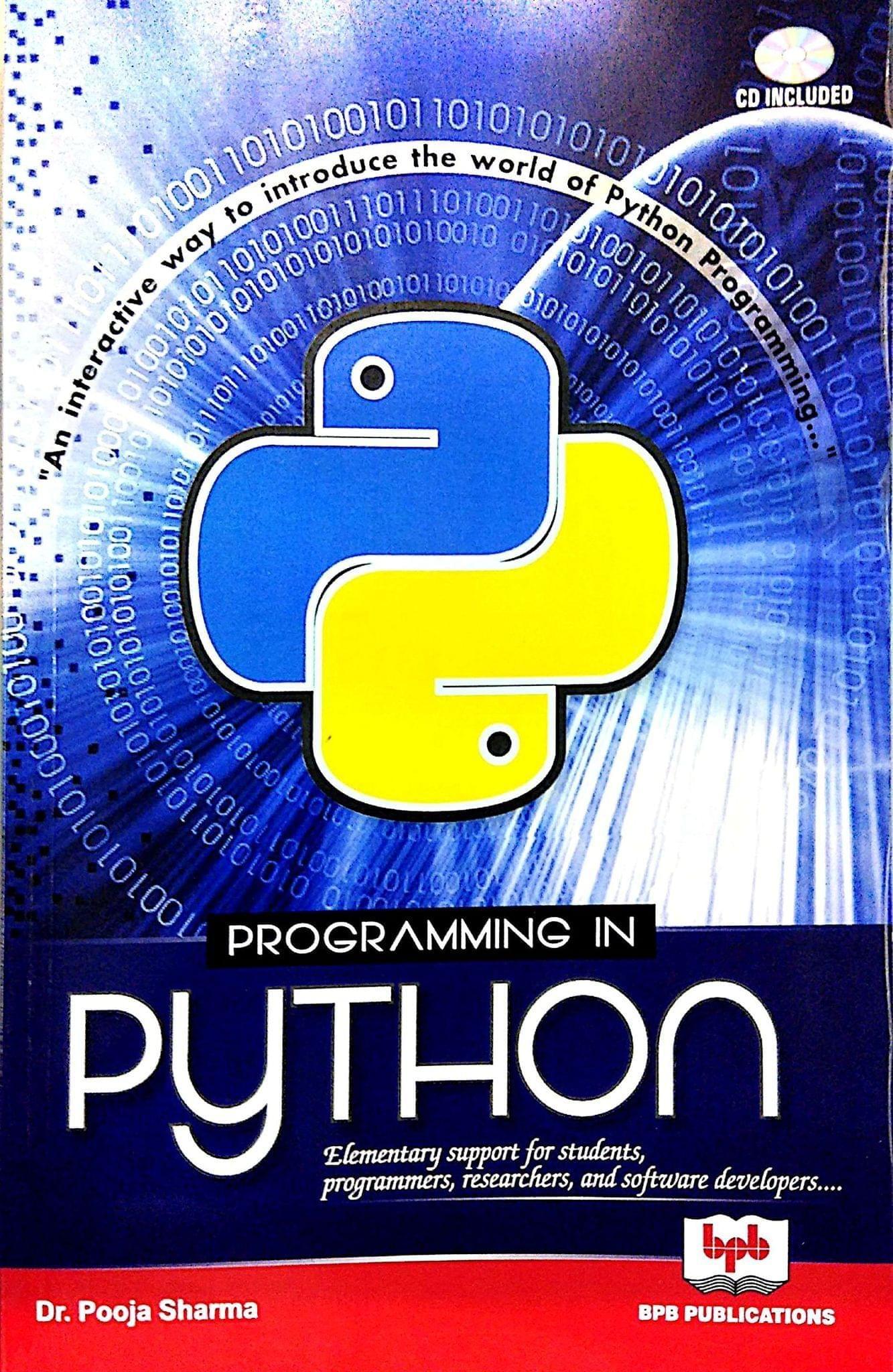Programming in Python [Paperback] Pooja Sharma