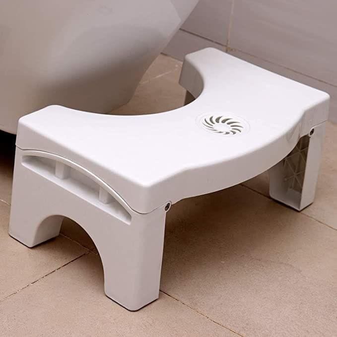 Plastic Non-Slip Folding Toilet Squat Stool- Multicolor