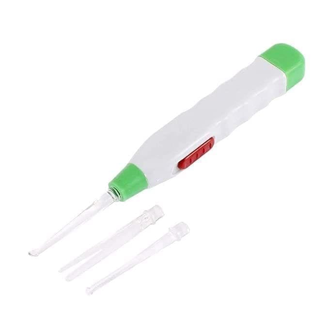 Earpick LED Flashlight Earpick for Ear wax remover and cleaner Ear cleaning tools for kids and adults Baby Safe Luminous Visible Ear Spoon Safety Ear Cleaner Ear Pick (MultiColor, 1Pcs)