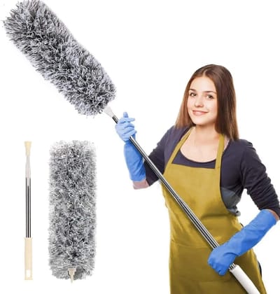 Store 4 Hope Micro Fiber Fan Cleaning Duster for Multi-Purpose Cleaning of Home, Kitchen, Car, Office with Long Rod