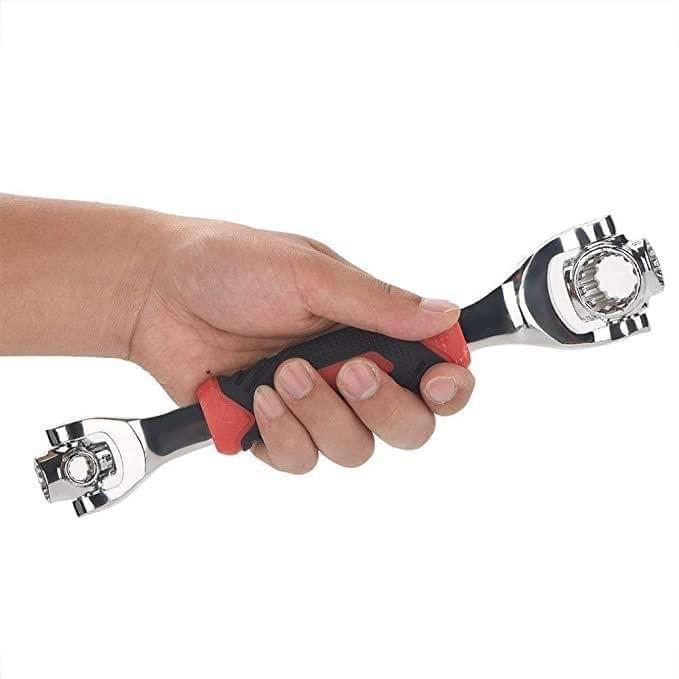 Store 4 Hope, 48 in 1 Multi-Functional Socket Tool CRV Tiger Wrench Key Master Hand with Spline Bolts 360? 6 Point Revolving Spanner Individual Angle Alignment.