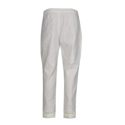 Linen Blend Solid Palazzos for Women