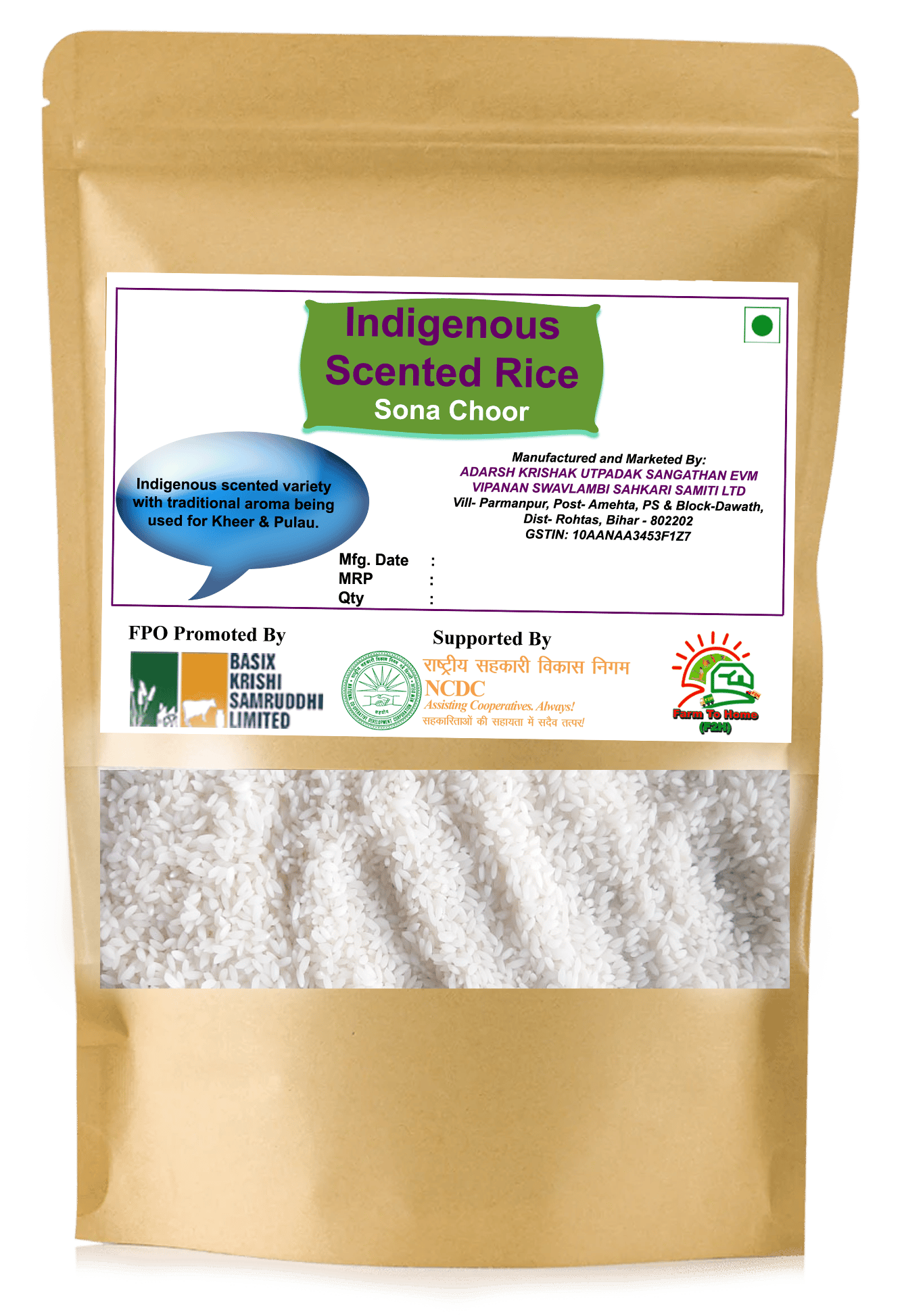 Indigenous Scented Rice | Sona Choor | 800 gm