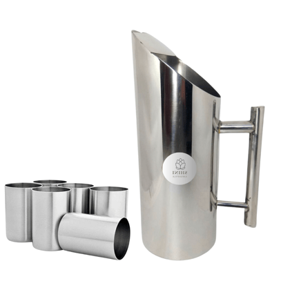 SHINI LIFESTYLE Stainless Steel Jug or best quality steel Glass,Tumbler set, juice glass set SHINI LIFESTYLE Stainless Steel Jug or best quality steel Glass,Tumbler set, juice glass set