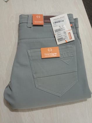 Men Slim Mid Rise Green Jeans